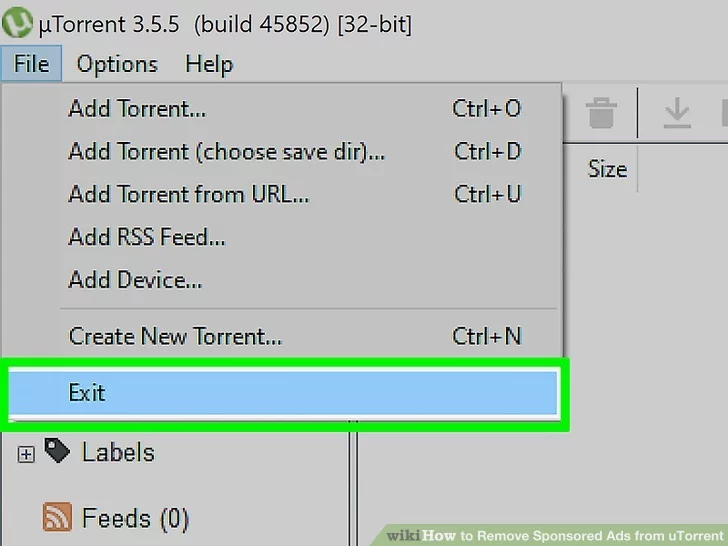 Image titled Remove Sponsored Ads from uTorrent Step 11